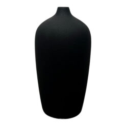Marly Clay Floor Vase, Medium, Black