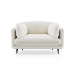 Morrigan Leather Armchair, White