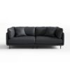 Morrigan Leather Modular Sofa, 3 Seater, Black Morrigan Leather Modular Sofa, 3 Seater, Black