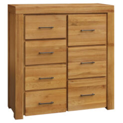 Mossvale Acacia Timber 7 Drawer Tallboy