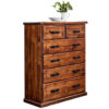 Narooma New Zealand Pine Timber 6 Drawer Tallboy