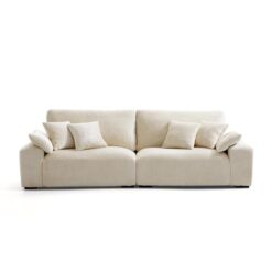 Omica Chenille Fabric Modular Sofa, 4 Seater, Beige