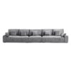 Omica Chenille Fabric Modular Sofa, 7 Seater, Grey Omica Chenille Fabric Modular Sofa, 7 Seater, Grey