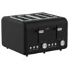 Pronti Silver Noir Collection 4 Slice Toaster with Dual Controls Pronti Silver Noir Collection 4 Slice Toaster with Dual Controls