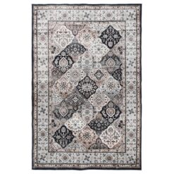 Shilloi Transitional Machine Washable Rug, 230x160cm, Black