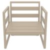 Siesta Mykonos Outdoor Lounge Armchair, Taupe