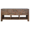 Wendell Mango Wood & Rattan 9 Drawer Sideboard, 180cm, Honey Brown