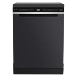 Whirlpool 60cm Freestanding Dishwasher - Black Stainless Steel