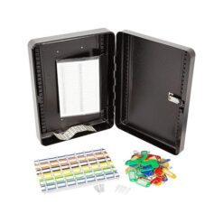 48-Key Cabinet Key Safe with Combination Lock & Keys - Wall Mounted Storage