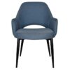 Albury Commercial Grade Gravity Fabric Tub Chair, Metal Leg, Denim / Black Albury Commercial Grade Gravity Fabric Tub Chair, Metal Leg, Denim / Black
