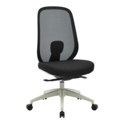 Buro Force Mesh Back Fabric Office Chair, Black / Light Grey