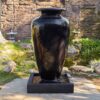 Carolina Concrete Urn Garden Water Fountain, Charcoal