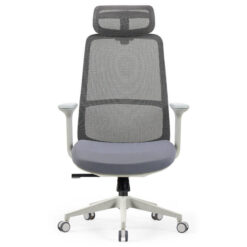 Corus Mesh Fabric Ergonomic Office Chair with Headrest, Grey