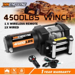 Electric Winch 4500LBS Winch Steel Cable Trailer Towing Remote ATV Winch UTV Winch 4WD