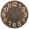 Emporium Slatted Wooden Round Wall Clock, 60cm