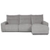 Evander Fabric Electric Recliner Sofa, 2 Seater with RHF Chaise, Slate