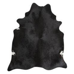 Exquisite Natural Cowhide Rug, 170x180cm, Black