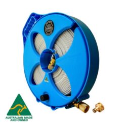 Flat Out 12.5m TEAL Drinking Water Hose on Narrow Reel . M12NT