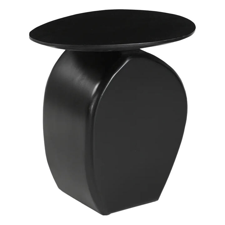 Harte Mango Wood Side Table, Black Harte Mango Wood Side Table, Black