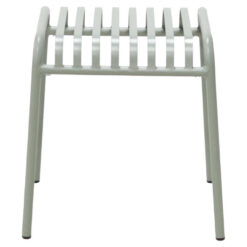 Helvetia Steel Outdoor Side Table, Thyme Green