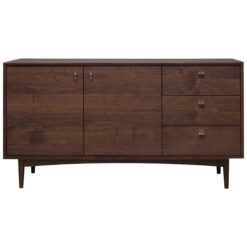 Hogue American Walnut 2 Door 3 Drawer Sideboard, 155cm