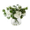 Larissa Artificial Hydrangea Mix in Glass Vase, 43cm,