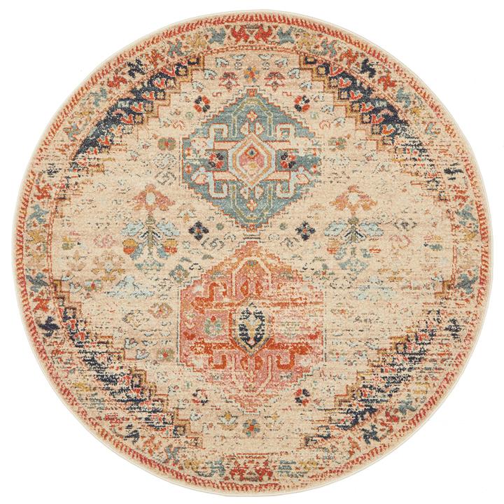 Legacy No.854 Bohemian Round Rug, 200cm, Cream Legacy No.854 Bohemian Round Rug, 200cm, Cream