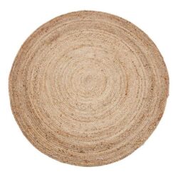 Phoenix Hand Braided Jute Round Rug, 150cm, Natural