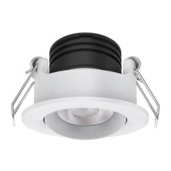Pico IP40 Dimmable LED Recessed Gimbal Cabinet Light / Downlight, 3W, CCT, White
