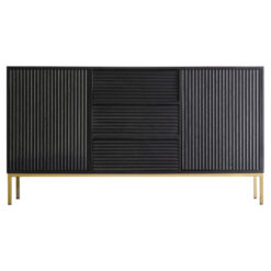 Rilla Mango Wood & Iron 2 Door 3 Drawer Sideboard, 150cm