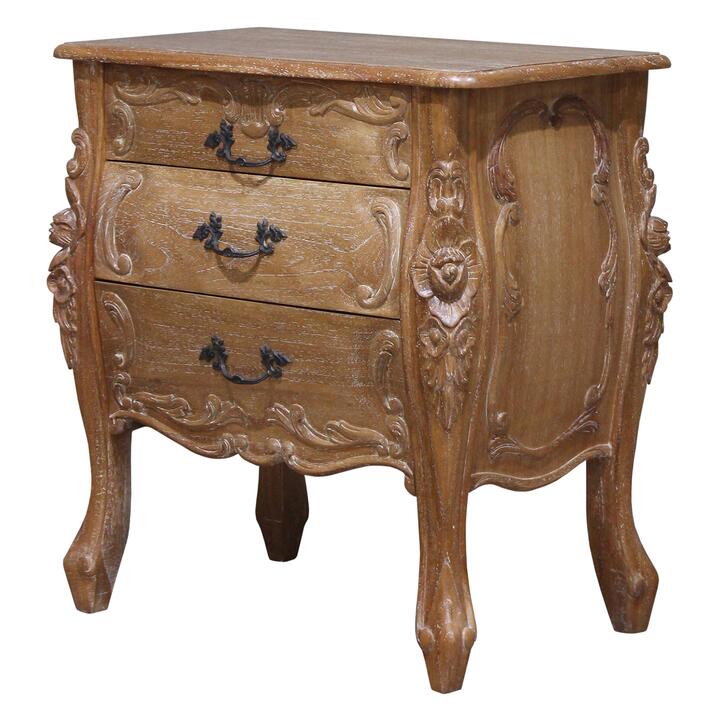 Riom Hand Crafted Mahogany Bedside Table, Weathered Oak Riom Hand Crafted Mahogany Bedside Table, Weathered Oak