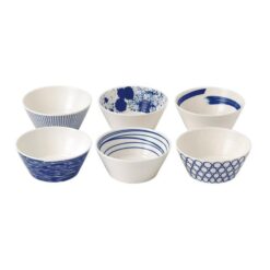 Royal Doulton 1815 Pacific Porcelain Bowl, 11cm, Set of 6