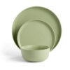 Royal Doulton Collective Porcelain 12 Piece Dinnerware Set, Green Royal Doulton Collective Porcelain 12 Piece Dinnerware Set, Green