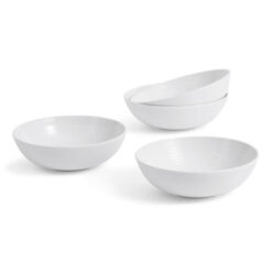 Royal Doulton Gordon Ramsay Maze Stoneware Cereal Bowl, Set of 4, White