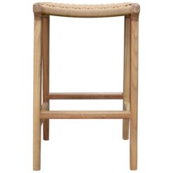 Sebastine Woven String & Sungkai Timber Counter Stool