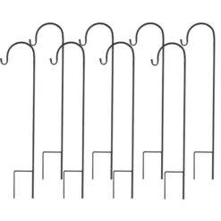 Set of 8 Anti-Wind Shepherd Hooks for Garden and Wedding Decorations