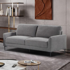 Volga Fabric Sofa, 3 Seater, Grey