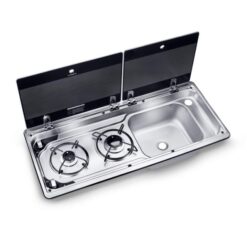 Dometic MO9722 2 Burner Combination Stove with Sink