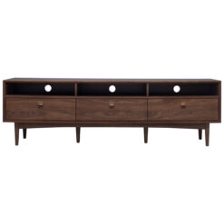 Hogue American Walnut 3 Drawer TV Unit, 180cm