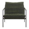 Layton Fabric & Metal Armchair, Green