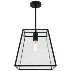 Manchester Metal & Glass Pendant Light, 1 Light, Large