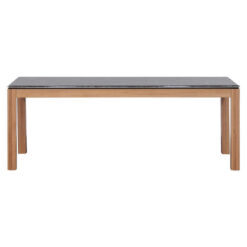 Maurena Sintered Stone Top Tasmanian Oak Timber Dining Table, 210cm