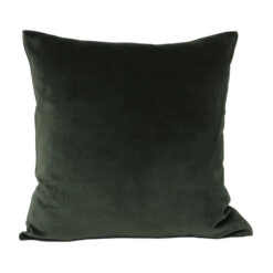 Moana Cotton Velvet Scatter Cushion Cover, Dark Green